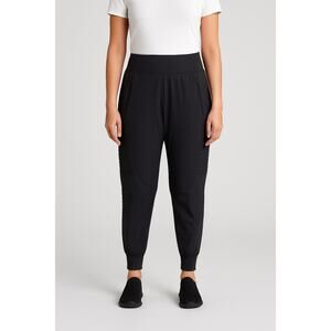 Athleta Pants Womens 3X Black Venice Moto Joggers Stretch Elastic Waist Sport